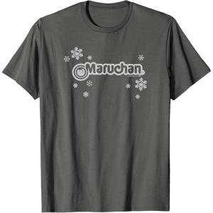 image:imageMaruchan Instant Lunch Christmas Snow Flakes Holiday Logo TShirtAsphalt Grey