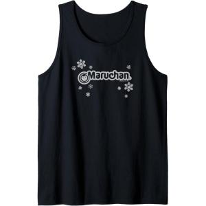 image:imageMaruchan Instant Lunch Christmas Snow Flakes Holiday Logo Tank TopBlack