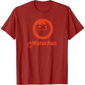 image:imageMaruchan Instant Lunch Classic Happy Face Vintage Logo TShirtCranberry Red