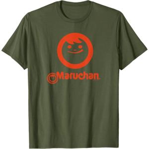image:imageMaruchan Instant Lunch Classic Happy Face Vintage Logo TShirtOlive Green