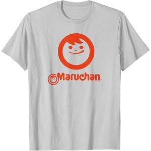 image:imageMaruchan Instant Lunch Classic Happy Face Vintage Logo TShirtSilver Grey