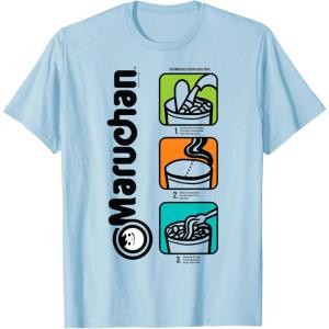 image:imageMaruchan Instant Lunch Cooking Directions Icons TShirtBaby Blue