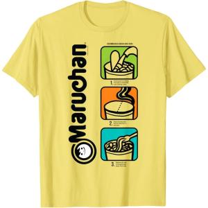 image:imageMaruchan Instant Lunch Cooking Directions Icons TShirtLemon Yellow
