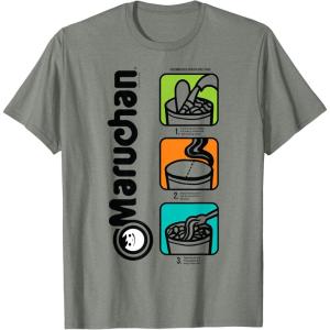 image:imageMaruchan Instant Lunch Cooking Directions Icons TShirtOlive Heather