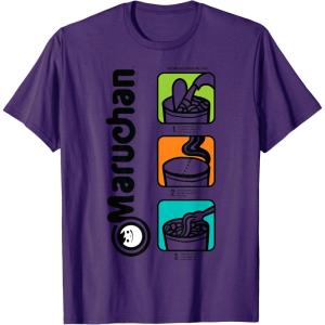 image:imageMaruchan Instant Lunch Cooking Directions Icons TShirtPurple