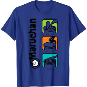 image:imageMaruchan Instant Lunch Cooking Directions Icons TShirtRoyal Blue