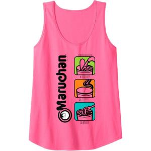 image:imageMaruchan Instant Lunch Cooking Directions Icons Tank TopNeon Pink