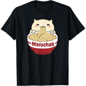 image:imageMaruchan Instant Lunch Cute Cat Ramen Bowl Logo TShirtBlack