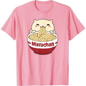 image:imageMaruchan Instant Lunch Cute Cat Ramen Bowl Logo TShirtPink