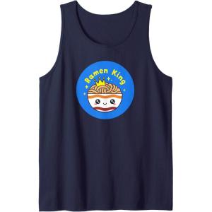 image:imageMaruchan Instant Lunch Cute Kawaii Ramen King Bowl Logo Tank TopNavy Blue