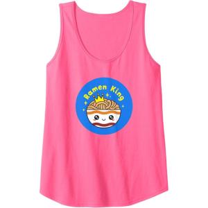 image:imageMaruchan Instant Lunch Cute Kawaii Ramen King Bowl Logo Tank TopNeon Pink