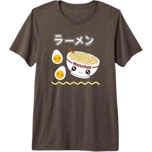 image:imageMaruchan Instant Lunch Cute Ramen Japanese Style Logo Premium Triblend TShirtBrown