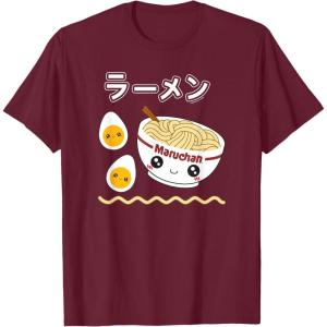 image:imageMaruchan Instant Lunch Cute Ramen Japanese Style Logo TShirtBurgundy