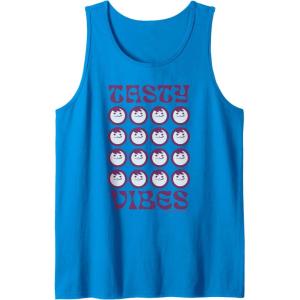 image:imageMaruchan Instant Lunch Groovy Tasty Vibes Grid Logo Tank TopSapphire Blue