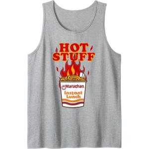 image:imageMaruchan Instant Lunch Hot Stuff Flaming Noodles Retro Shot Tank TopHeather Grey