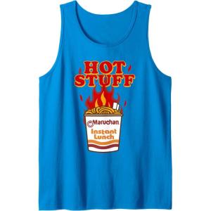 image:imageMaruchan Instant Lunch Hot Stuff Flaming Noodles Retro Shot Tank TopSapphire Blue