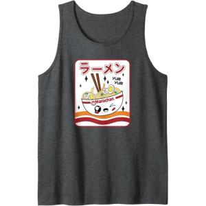 image:imageMaruchan Instant Lunch Kawaii Katakana Ramen Bowl Portrait Tank TopDark Heather Grey