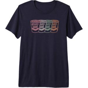 image:imageMaruchan Instant Lunch Multi Cups Colorful Line Art Premium TShirtNavy Blue