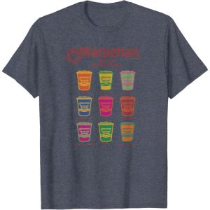 image:imageMaruchan Instant Lunch Noodle Cup Flavors Colour Pop TShirtHeather Blue