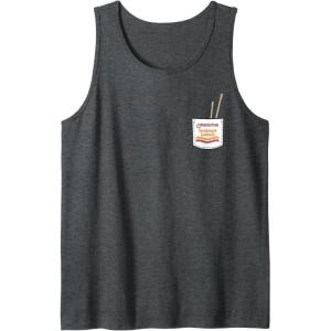 image:imageMaruchan Instant Lunch Pocket Chop Sticks Tank TopDark Heather Grey