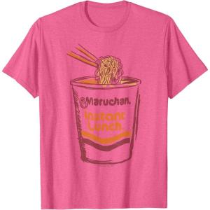 image:imageMaruchan Instant Lunch Ramen Cup Art Logo TShirtPink Heather