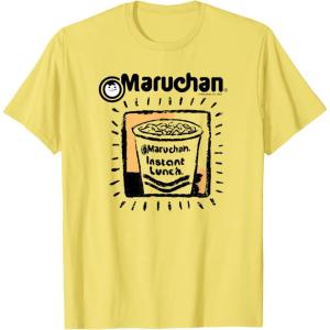 image:imageMaruchan Instant Lunch Ramen Cup Crayon Drawing Logo TShirtLemon Yellow