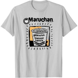 image:imageMaruchan Instant Lunch Ramen Cup Crayon Drawing Logo TShirtSilver Grey