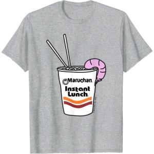 image:imageMaruchan Instant Lunch Ramen Cup Drawing Shrimp Logo TShirtHeather Grey