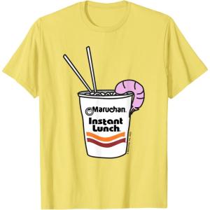 image:imageMaruchan Instant Lunch Ramen Cup Drawing Shrimp Logo TShirtLemon Yellow