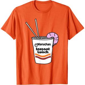 image:imageMaruchan Instant Lunch Ramen Cup Drawing Shrimp Logo TShirtOrange
