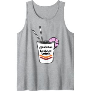 image:imageMaruchan Instant Lunch Ramen Cup Drawing Shrimp Logo Tank TopHeather Grey