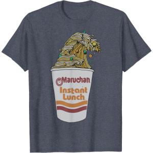 image:imageMaruchan Instant Lunch Ramen Cup Noodle Wave Logo TShirtHeather Blue