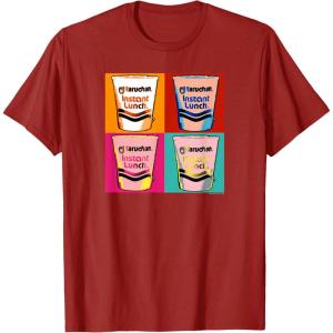 image:imageMaruchan Instant Lunch Ramen Cups Pop Art Painting TShirtCranberry Red