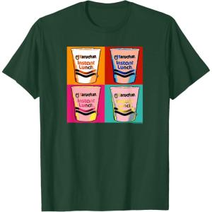 image:imageMaruchan Instant Lunch Ramen Cups Pop Art Painting TShirtDark Green