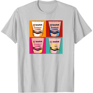 image:imageMaruchan Instant Lunch Ramen Cups Pop Art Painting TShirtSilver Grey