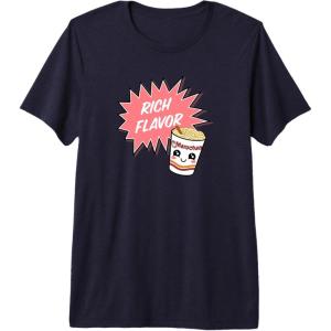 image:imageMaruchan Instant Lunch Rich Flavor Cute Noodle Cup Logo Premium Triblend TShirtNavy Blue