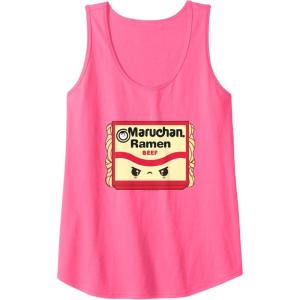image:imageMaruchan Ramen Beef Flavor Angry Kawaii Package Tank TopNeon Pink