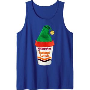 image:imageMaruchan Ramen Cup Christmas Elf Hat Tank TopRoyal Blue