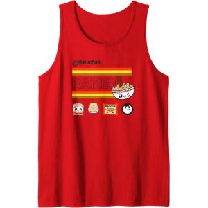 image:imageMaruchan Ramen Cute Anime Faces Logo Tank TopRed