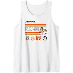 image:imageMaruchan Ramen Cute Anime Faces Logo Tank TopWhite