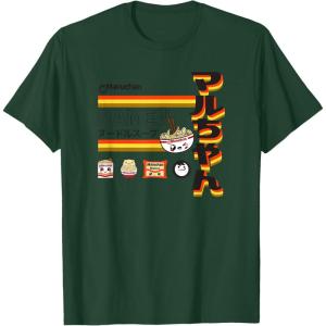 image:imageMaruchan Ramen Cute Anime Faces Poster TShirtDark Green
