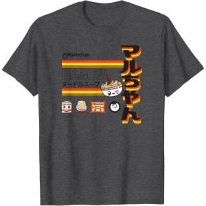 image:imageMaruchan Ramen Cute Anime Faces Poster TShirtDark Heather Grey