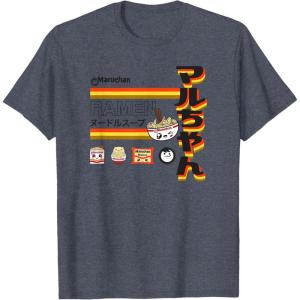 image:imageMaruchan Ramen Cute Anime Faces Poster TShirtHeather Blue