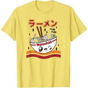 image:imageMaruchan Yum Yum Winking Noodle Bowl Poster TShirtLemon Yellow