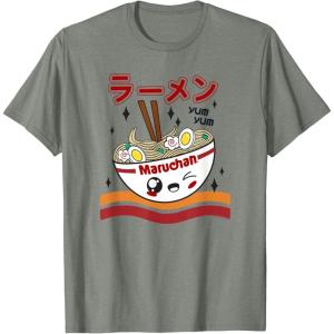 image:imageMaruchan Yum Yum Winking Noodle Bowl Poster TShirtOlive Heather