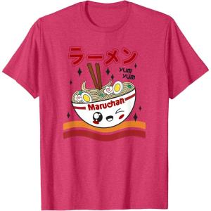 image:imageMaruchan Yum Yum Winking Noodle Bowl Poster TShirtRed Heather