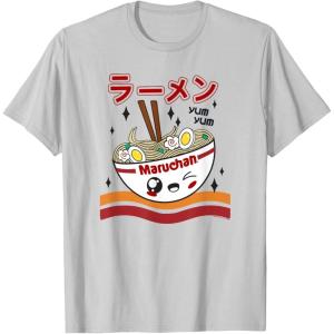 image:imageMaruchan Yum Yum Winking Noodle Bowl Poster TShirtSilver Grey