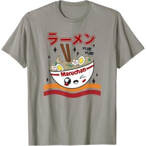 image:imageMaruchan Yum Yum Winking Noodle Bowl Poster TShirtSlate Grey