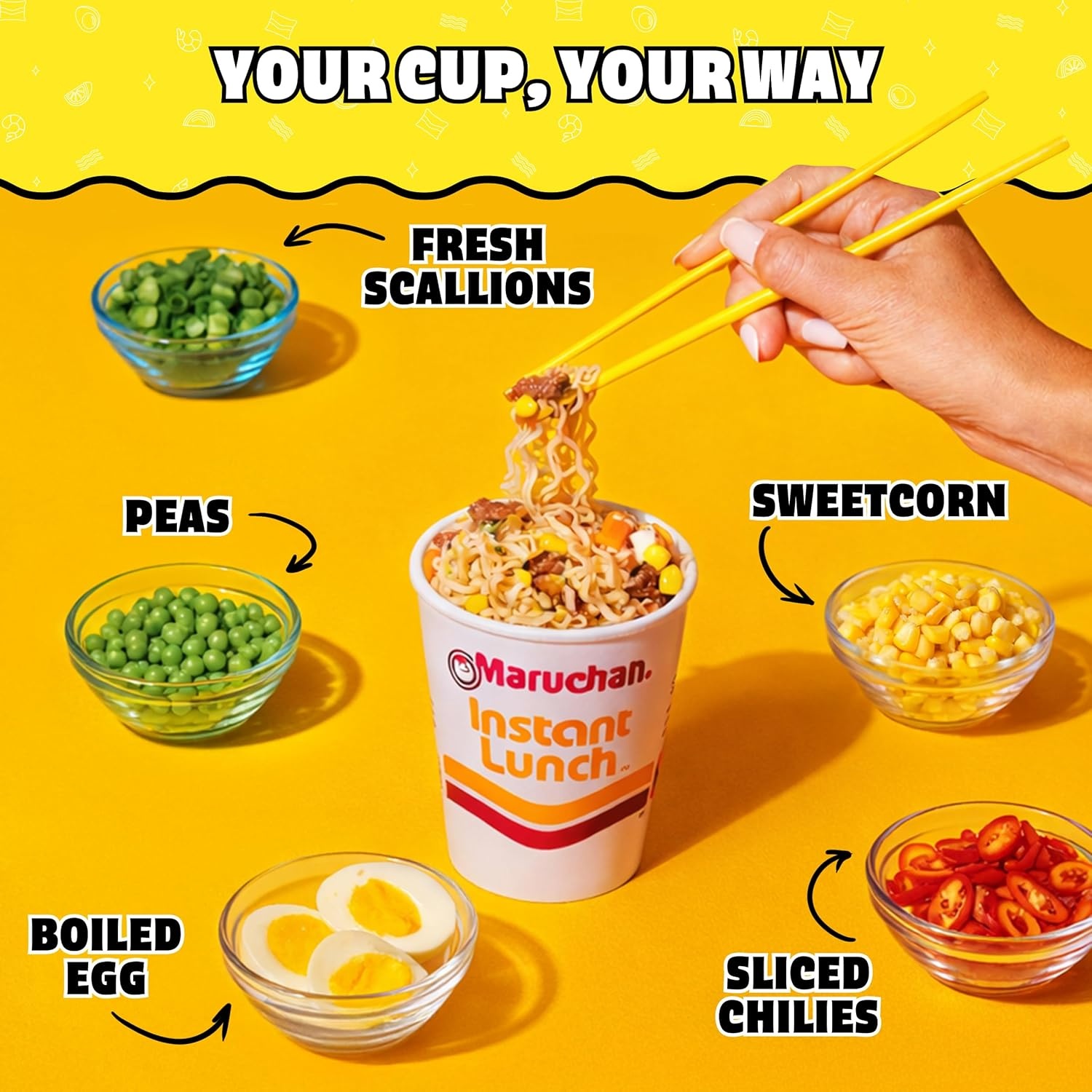 image:imageMaruchan Instant Lunch Ramen Noodles Flamin Hot Chicken Flavor JapaneseStyle Instant Noodle Soup Easy Meal Ready in 3 Minutes 225 Oz 12 PackBeef
