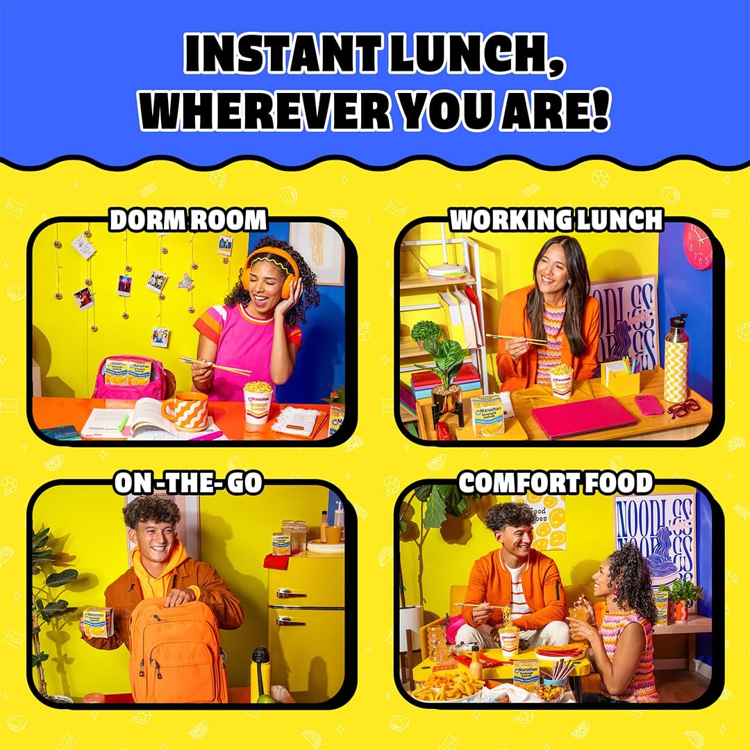 image:imageMaruchan Instant Lunch Ramen Noodles Flamin Hot Chicken Flavor JapaneseStyle Instant Noodle Soup Easy Meal Ready in 3 Minutes 225 Oz 12 PackCheddar Cheese